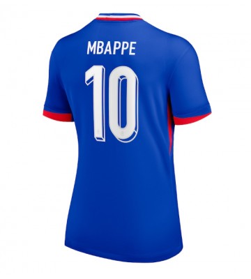 Francia Kylian Mbappe #10 Primera Equipación Mujer Eurocopa 2024 Manga Corta